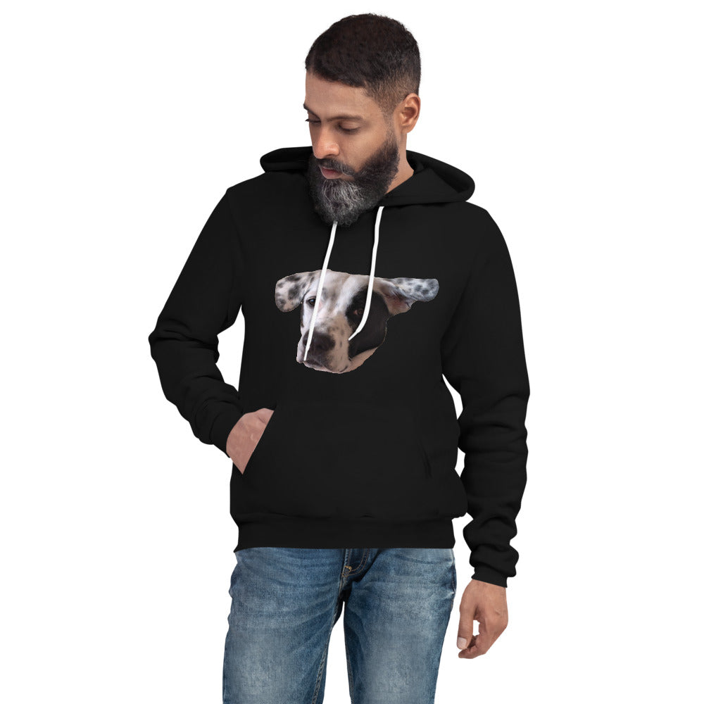 Furry black online hoodie